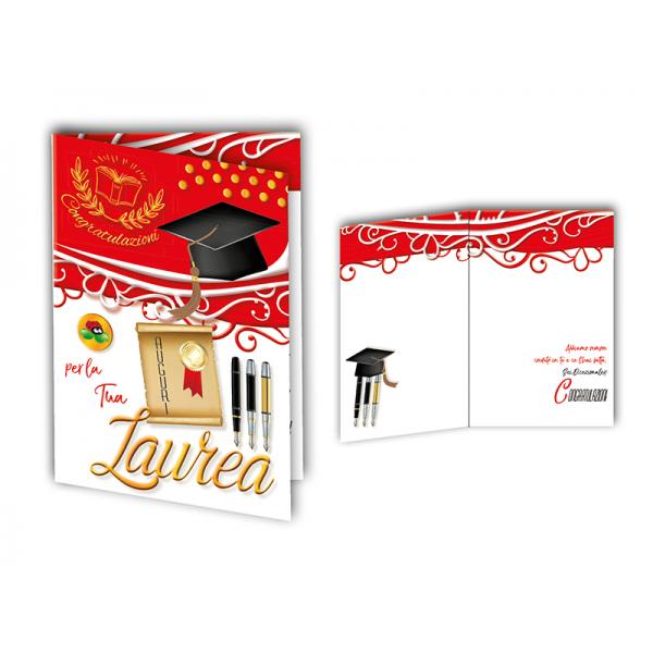 B-BIGL.AUGURI 11,4X17,2CM LAUREA