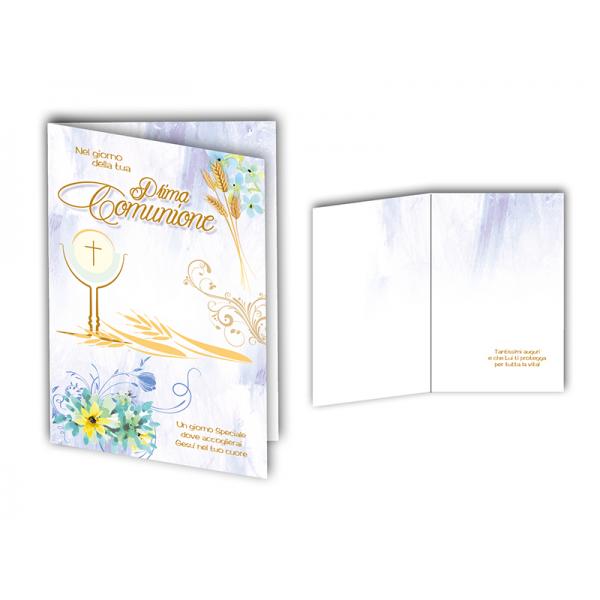 B-BIGL.AUGURI 11,4X17,2CM COMUNIONE