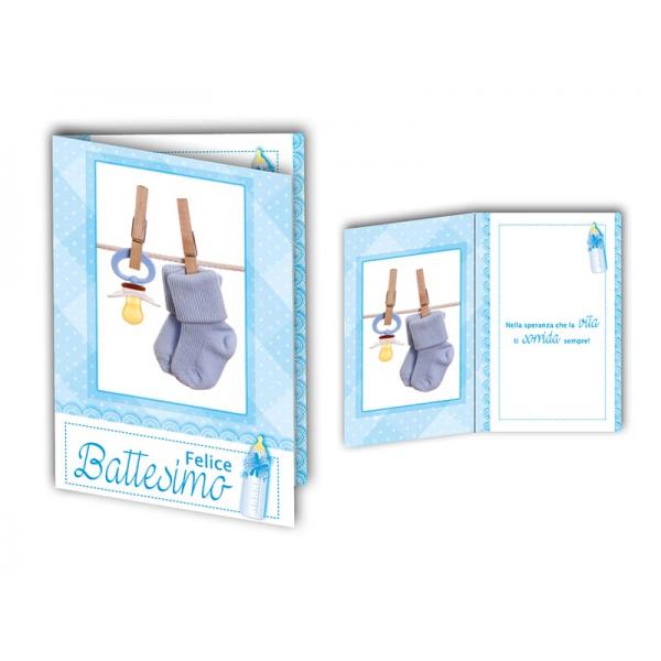 B-BIGL.AUGURI 11,4X17,2CM BATTESIMO