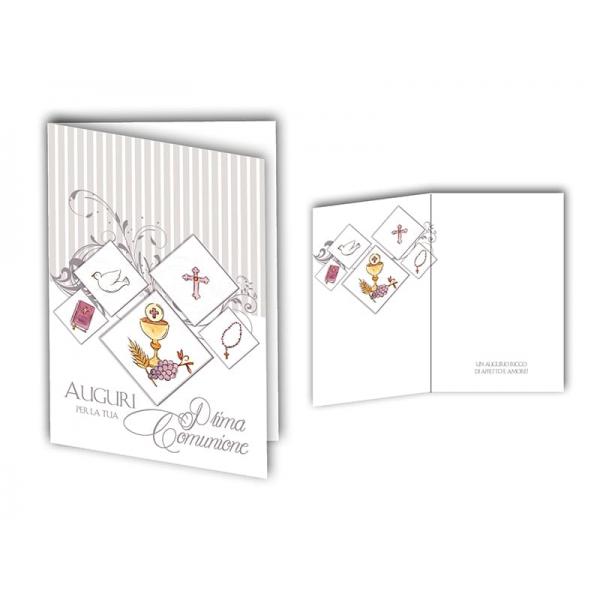 B-BIGL.AUGURI 11,4X17,2CM COMUNIONE