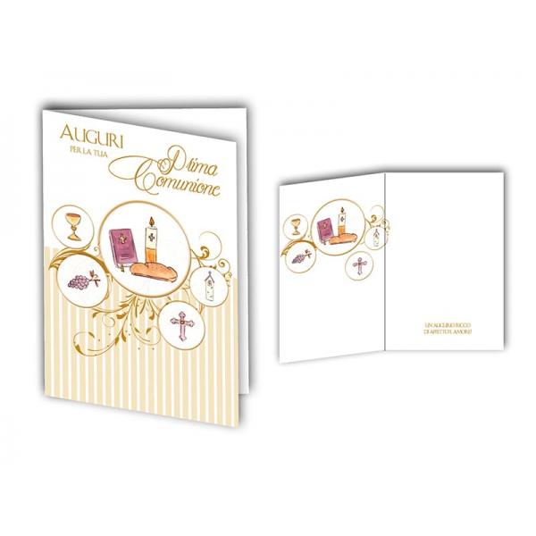 B-BIGL.AUGURI 11,4X17,2CM COMUNIONE