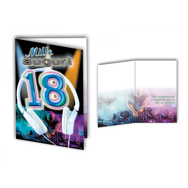 B-BIGL.AUGURI 11,4X17,2CM 18o COMPLEANNO