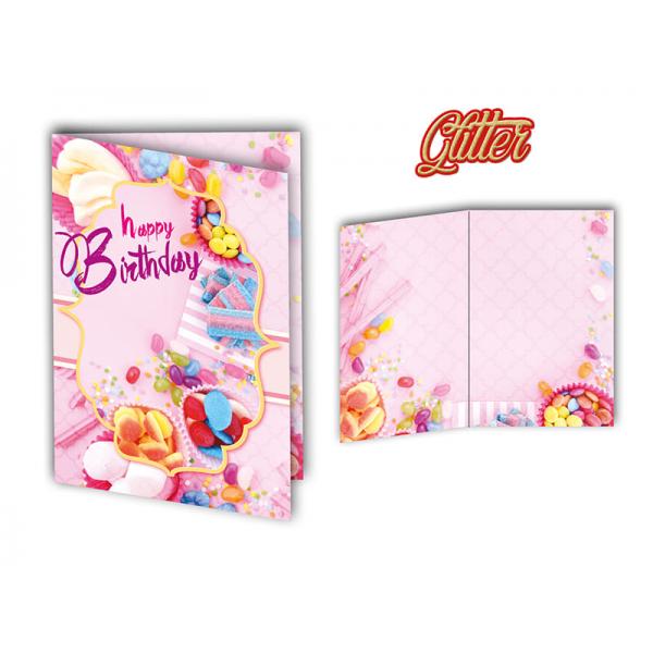 S-BIGL.AUGURI 11,4X17,2CM ANNI GLITTER