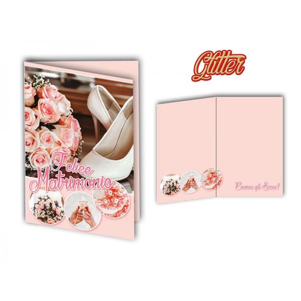 S-BIGL.AUGURI 11,4X17,2CM MATRIM.GLITTER