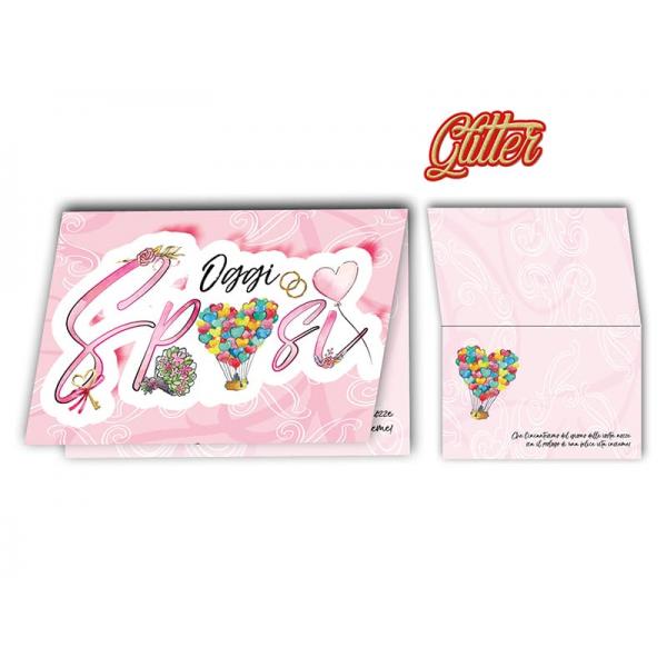 S-BIGL.AUGURI 11,4X17,2CM MATRIM.GLITTER