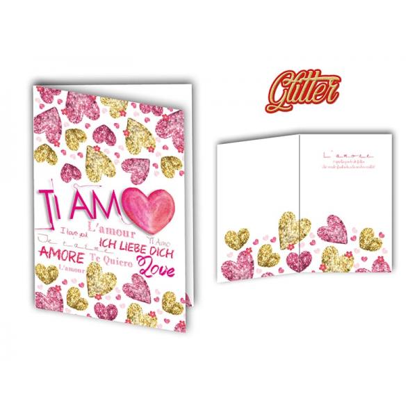 S-BIGL.AUGURI 11,4X17,2CM ROMANI.GLITTER