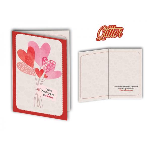 S-BIGL.AUGURI 11,4X17,2CM ANN.GLITTER