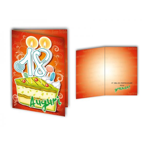 B-BIGL.AUGURI 11,4X17,2CM COMPLEANNO 18