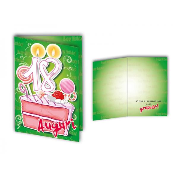 B-BIGL.AUGURI 11,4X17,2CM COMPLEANNO 18