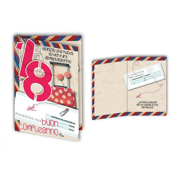 B-BIGL.AUGURI 11,4X17,2CM COMPLEANNO 18