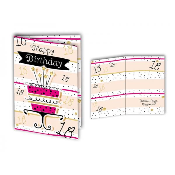 B-BIGL.AUGURI 11,4X17,2CM COMPLEANNO 18