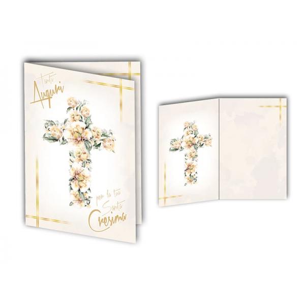 B-BIGL.AUGURI 11,4X17,2CM  CRESIMA