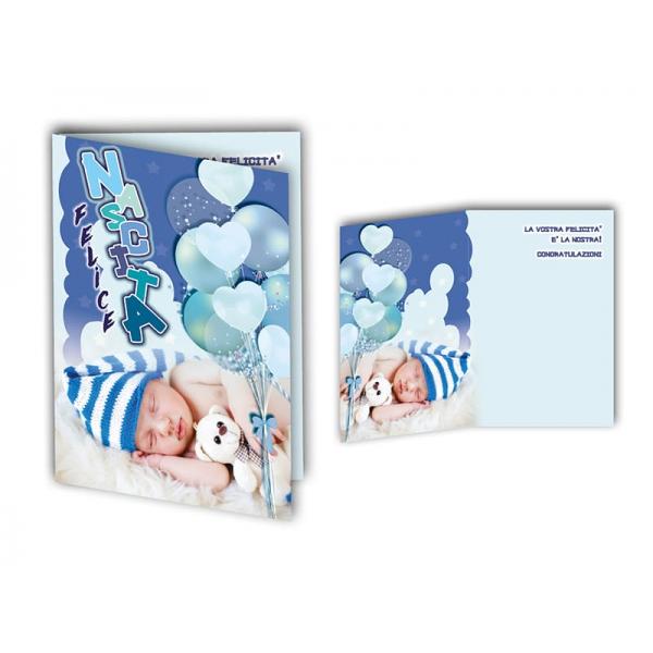 B-BIGL.AUGURI 11,4X17,2CM NASCITA