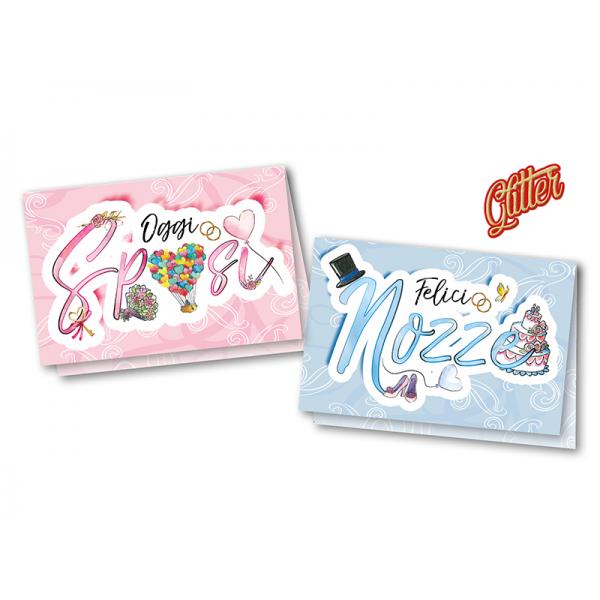 S-KIT12B.AUGURI MATRIM.GLITTER 3015-3016