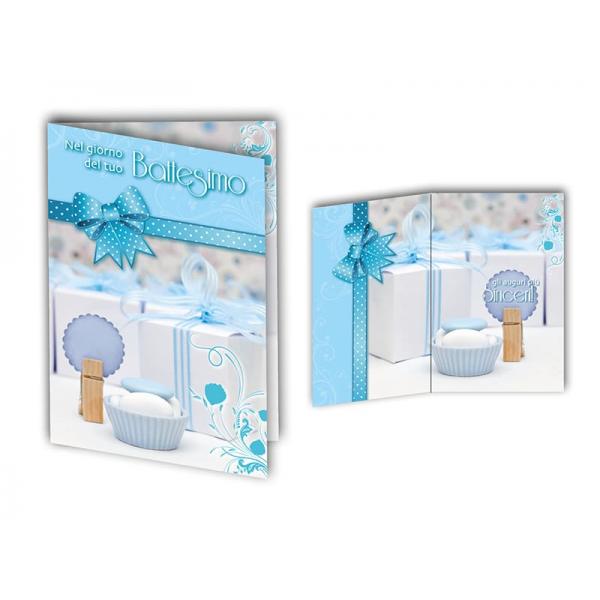 B-BIGL.AUGURI 11,4X17,2CM BATTESIMO