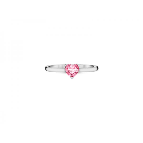 ANELLO CUORE ROSA COL.ARG-EX3