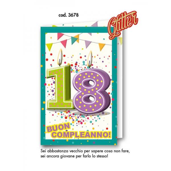 S-BIGL.AUGURI 11,4X17,2CM COMPL.GLITT.