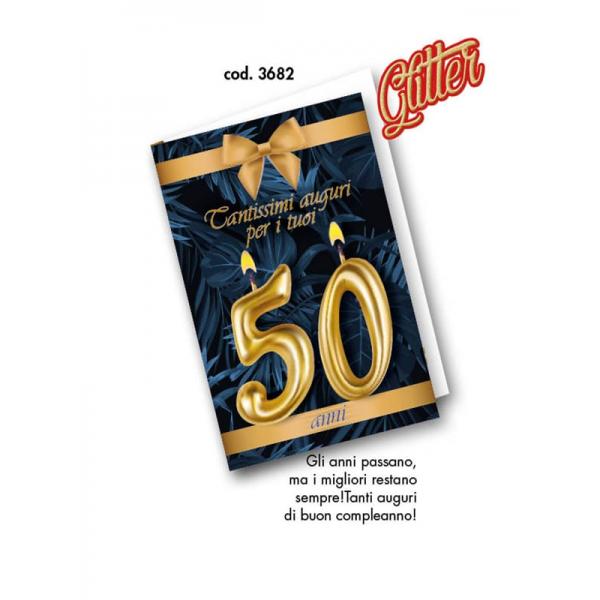 S-BIGL.AUGURI 11,4X17,2CM COMPL.GLITT.