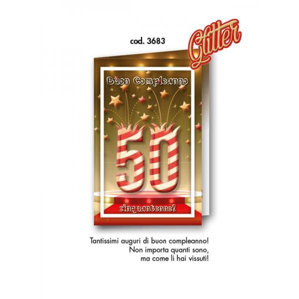 S-BIGL.AUGURI 11,4X17,2CM COMPL.GLITT.