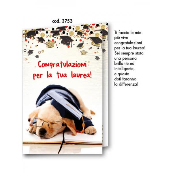 B-BIGL.AUGURI 11,4X17,2CM LAUREA