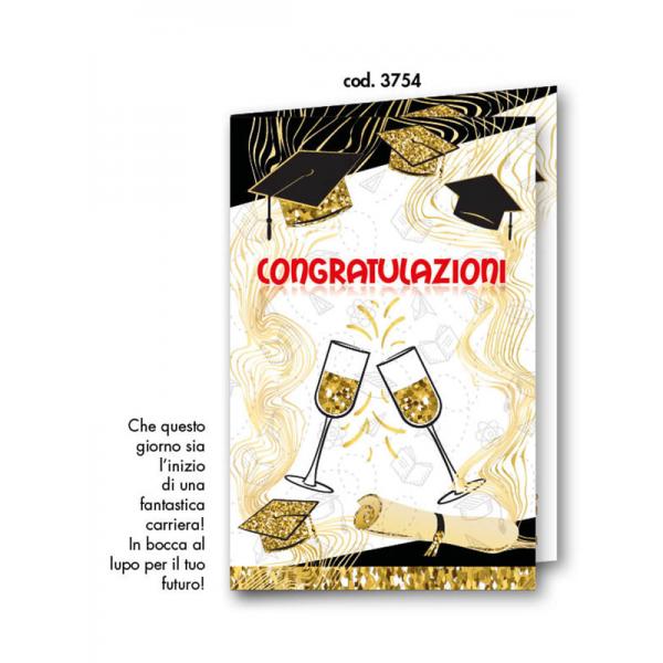 B-BIGL.AUGURI 11,4X17,2CM LAUREA