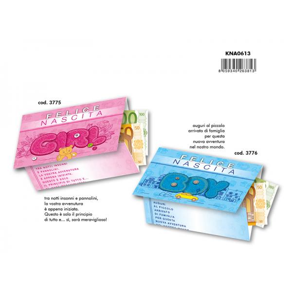 C-KIT12 BIGL.AUGURI NASC.PSOLDI3775-76