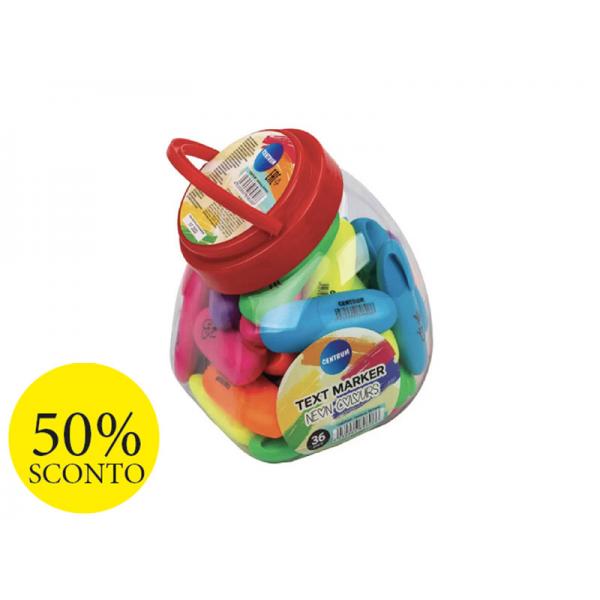CONT.36 MINI EVIDENZIATORI P.TA1,5MM ASS