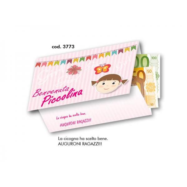 C-BIGL.AUGURI 11,4X7,2CM NASCITA PSOLDI