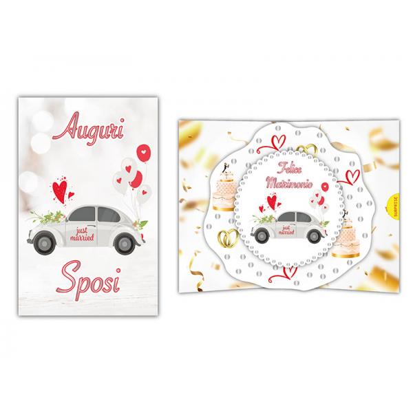 BIGL. AUGURI POPSURP MATRIMONIO AUTO