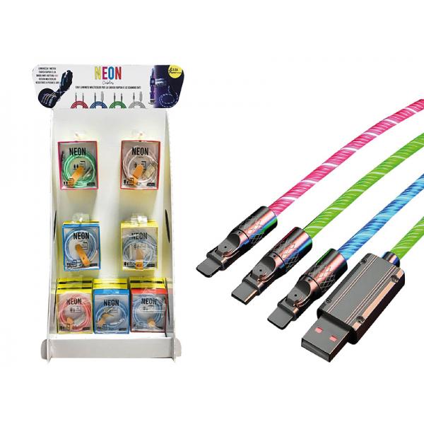 KIT 20 NEON CABLES COL ASS.TI C/EXPO-XX