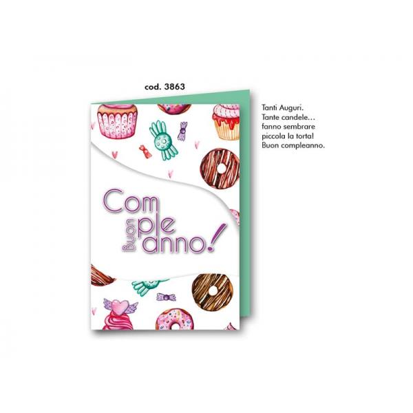 B-BIGL.AUGURI 11,4X17,2CM COMPLEAN