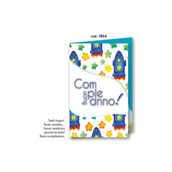 B-BIGL.AUGURI 11,4X17,2CM COMPLEAN