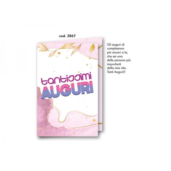 B-BIGL.AUGURI 11,4X17,2CM COMPLEAN