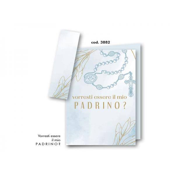 G-BIGL.AUGURI 11,4X17,2CM PADRINO CRESIM