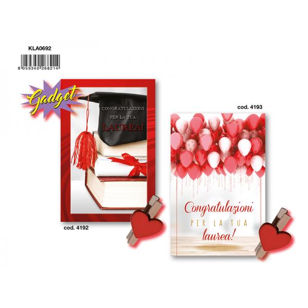 S-KIT12 BIGL.AUGURI LAUREA GADG4192-4193