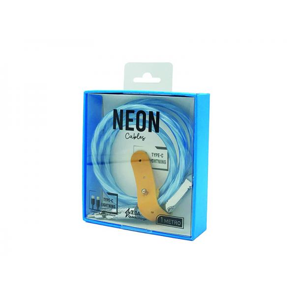 NEON CABLE TYPE-C/LIGHTNING SOLO RIASSORTIMENTO MULTIPLI 5X