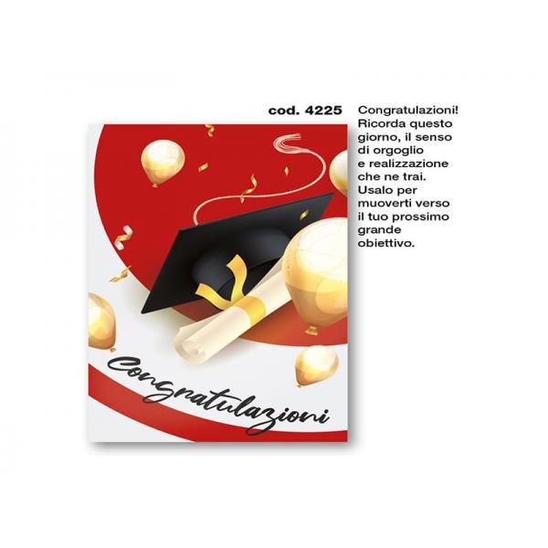 B-BIGL.AUGURI LAUREA 11,5X17,2CM