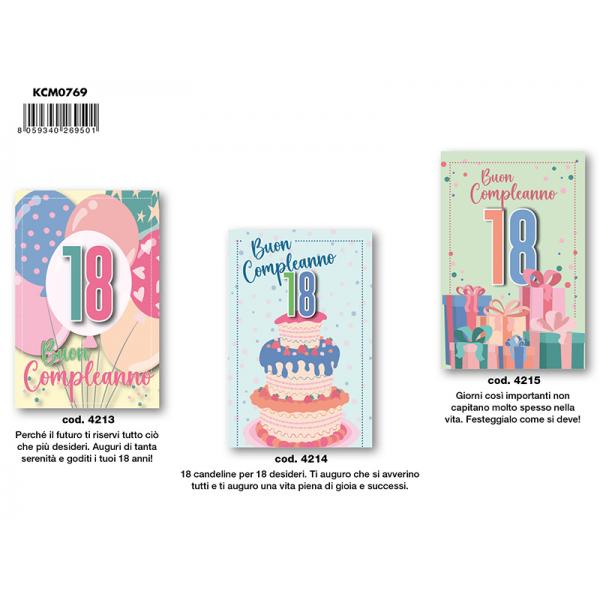 B-KIT12 BIGL.AUGURI COMPL 18 ANNI