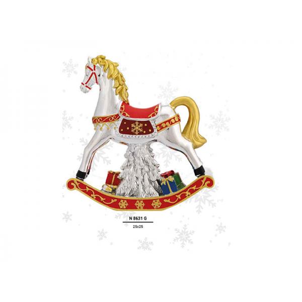 CAVALLO NAT.25X25 ROSSO C/CARILLON -U24