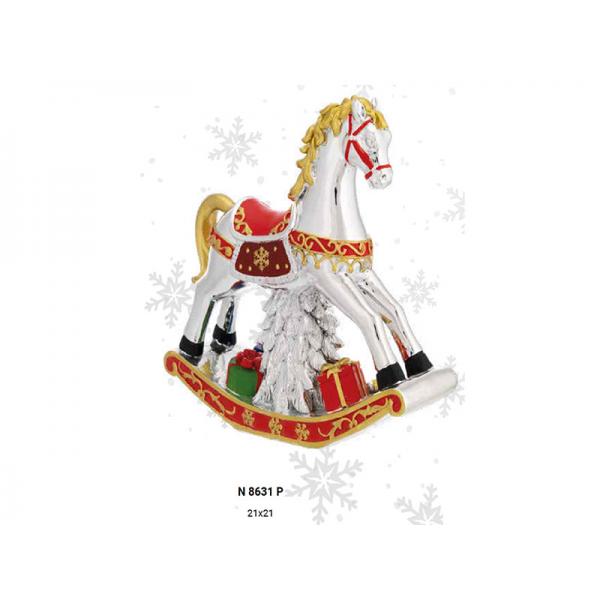 CAVALLO NAT.21X21 ROSSO C/CARILLON -U24