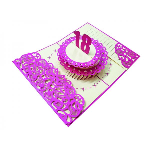 BIGL.AUGURI  ORIGAMI LUX 18 ANNI ROSA