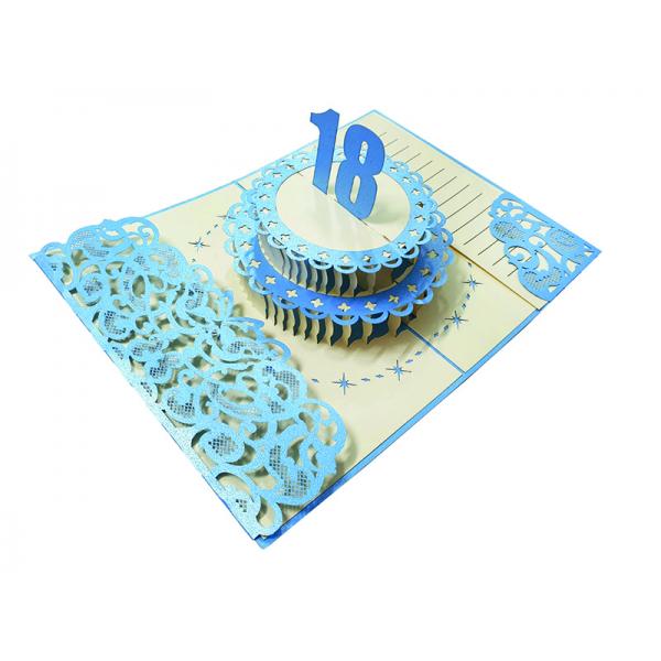 BIGL.AUGURI  ORIGAMI LUX 18 ANNI BLU