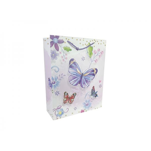 CONF6 SHOP.31X40X12CM FARFALLE ROSA DISPONIBILE DA FINE GIUGNO