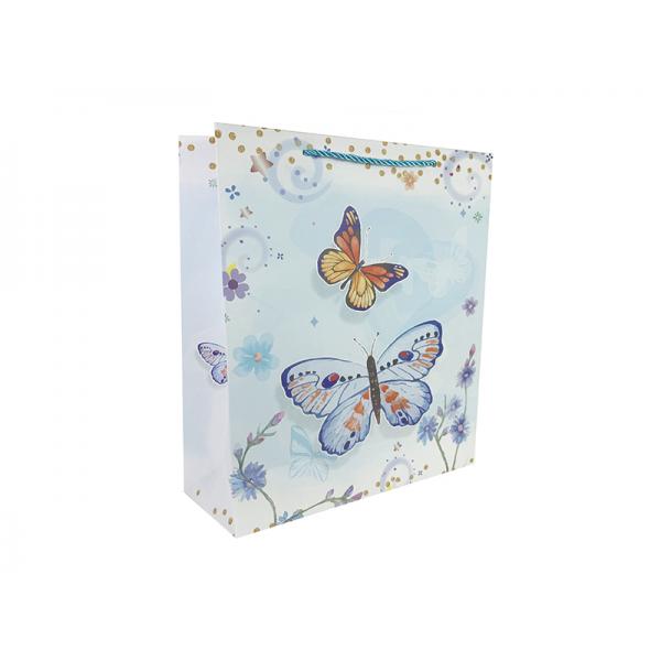 CONF6 SHOP.31X40X12CM FARFALLE AZZ DISPONIBILE DA FINE GIUGNO