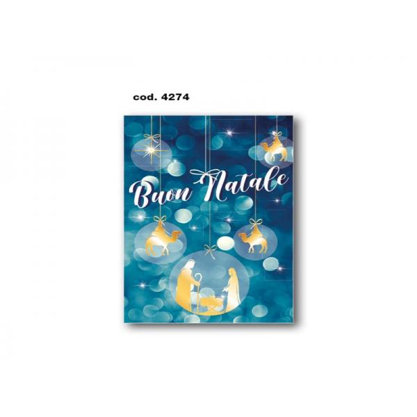 B-BIGLIETTO AUGURI NATALE 11,4X17,2CM