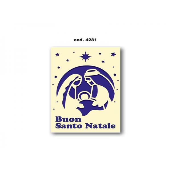 B-BIGLIETTO AUGURI NATALE 11,4X17,2CM