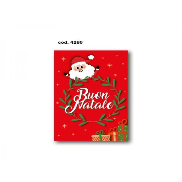 B-BIGLIETTO AUGURI NATALE 11,4X17,2CM