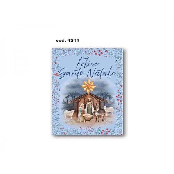 B-BIGLIETTO AUGURI NATALE 11,4X17,2CM