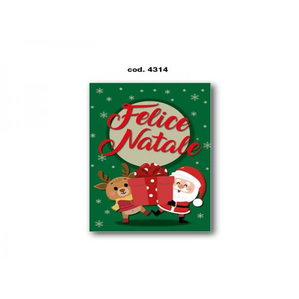 B-BIGLIETTO AUGURI NATALE 11,4X17,2CM