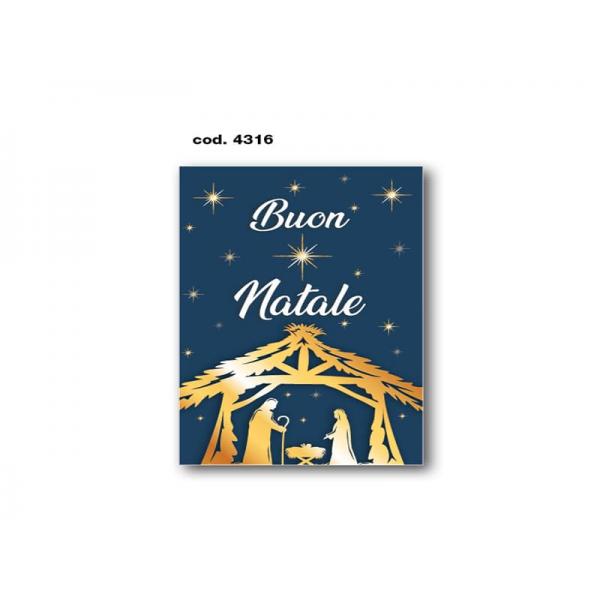 B-BIGLIETTO AUGURI NATALE 11,4X17,2CM